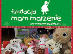 Fundacja MAM MARZENIE - zbiórka maskotek dla dzieci przebywających na oddziałach szpitalnych