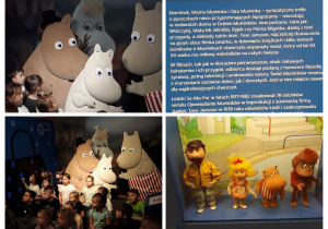 dzieci odwiedzają Muminki