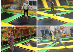 na trampolinach