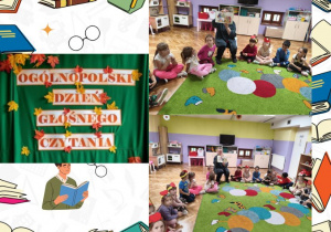 dzieci słuchają czytanych bajek