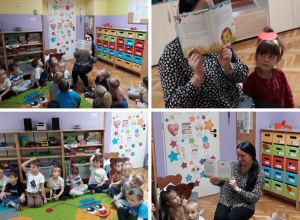 "Dzień głośnego czytania" w grupie "Słoneczek"