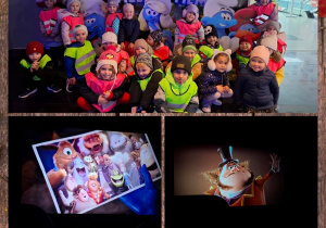 dzieci w kinie na bajce