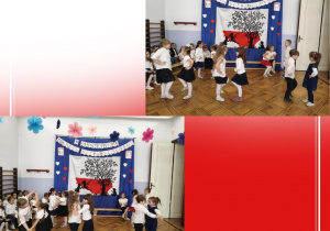 dzieci tańczą - taniec patriotyczny