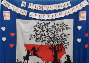 dekoracja tematyczna do uroczystości 11 listopada