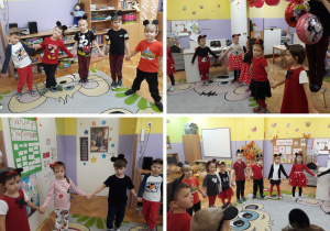 dzieci tańczą podczas piosenki "Klub Myszki Miki"