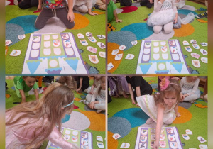 dzieci budują zamek