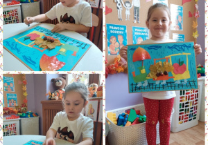 Klara i jej praca konkursowa "Jesienny pociąg"