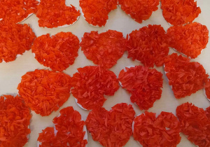 serca wykonane przez dzieci z grupy IV