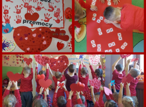 Dzień koloru czerwonego podczas finału kampanii #dzieciństwobezprzemocy w "Biedroneczkach"