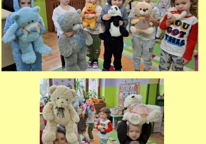 dzieci prezentują swoje misie