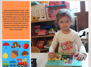 "Jesienny pociąg" - udział Michaliny w konkursie plastycznym