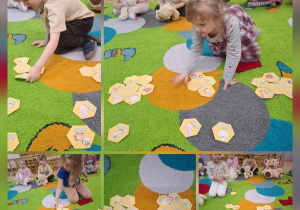 dzieci układają obrazki