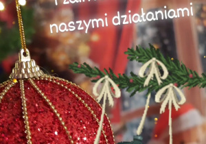 zdjęcie z bombką - podziękowanie