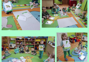 dzieci odgadują zagadki obrazkowe