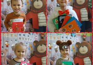 dzieci i ich kartki wykonane wspólnie z rodzicami