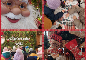 dzieci w Dobroniance rysują list do Mikołaja