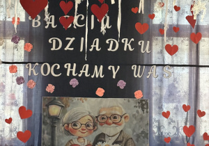 dekoracja z okazji dnia babci i dziadka