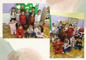 dzieci z naszej grupy w piżamkach