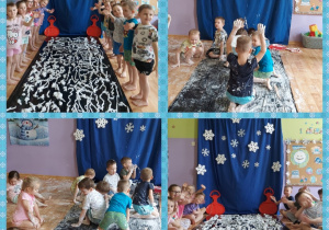 nasza piankowo - śnieżna ścieżka sensoryczna