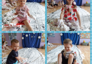 dzieci na torze saneczkowym