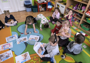 dzieci rozmawiają o opiece nad kotem