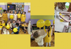 "Gwiazdeczki" i żółte balony