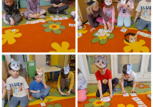 dzieci podczas kocich zabaw