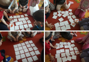 dzieci grają w memory