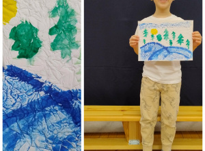 "Zimowy pejzaż" - udział w konkursie plastycznym