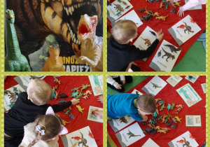 dzieci poznają dinozaury