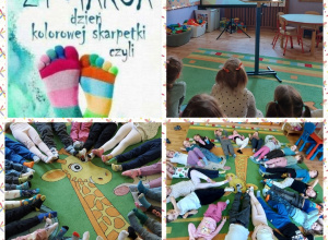 „Dzień kolorowej skarpetki” czyli Światowy Dzień Osób z Zespołem Downa w grupie "Biedronek"