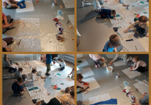 dzieci tworzą swoje peleryny