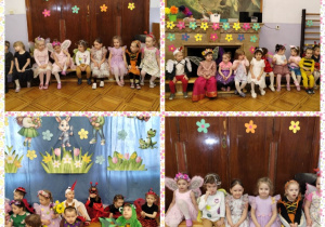 dzieci na balu wiosny