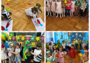 dzieci i kwiaty wiosenne