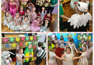 dzieci bawią się na balu