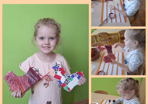 dziewczynka i jej skarpety nie do pary