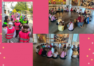 dzieci w sali muzeum