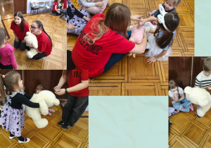 dzieci uczą się co robimy w sytuacji zadławienia