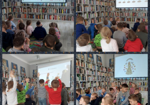 dzieci zgłębiają wiedzą o wiośnie łącząc literaturę, obraz i ruch