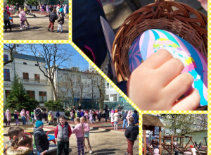 Zajęcia sportowe z Króliczkiem Wielkanocnym