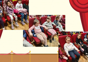 dzieci na widowni w oczekiwaniu na przedstawienie