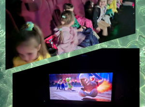 "Gwiazdeczki" w kinie na bajce "Super Mario Bros Galaxy"