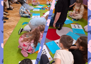 dzieci bawią się z rodzicami - zabawy dydaktyczne