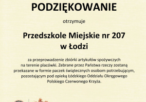 pck - zbiórka żywności - listopad 2020