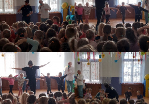 przedszkolaki poznają podstawowe figury breakdance'u