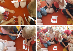 dzieci układają puzzle - kontur Polski