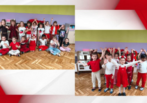 nasza grupa w kolorze białym i czerwonym