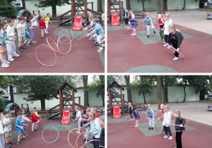 zabawy dzieci hula - hop
