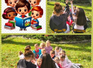 Literackie spotkanie "Biedroneczek" w ogrodzie przedszkolnym
