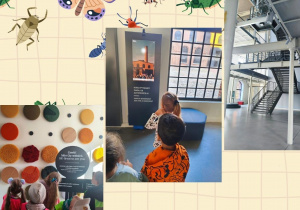 dzieci z wizytą w Centralnym Muzeum Włókiennictwa